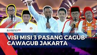 FULL Debat Pilkada Jakarta Ridwan Kamil-Suswono Dharma-Kun dan Pramono-Rano Sampaikan Visi Misi