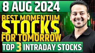 intraday stocks for tomorrow  8 august 2024  institutional trading