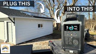 Charging An EcoFlow With Roof Mounted Solar Panels
