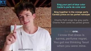Charlie Puth - Attention  Sing by smule  Sing with the karaoke artist with lyrics