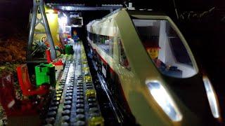 LEGO Train 60051 - ICE High Speed Passenger Train - Nightdrive in the Garden