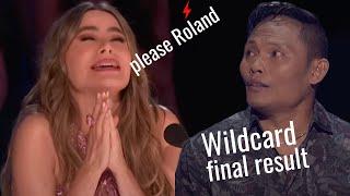 WILDCARD FINAL RESULT ROLAND BUNOT ABANTE