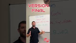 File Names & Version Control  HRE Answers