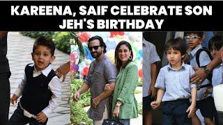 Jeh Ali Khans Birthday Celebration Kareena Kapoor Khan Saif Ali Khan along with Taimur snapped