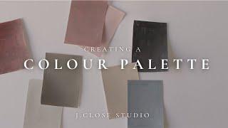 How I create a colour palette for a series of paintings