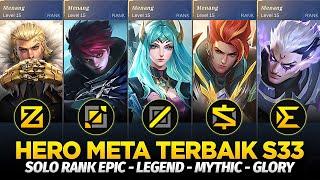 HERO META SOLO RANK TERBAIK SEASON 33 MOBILE LEGENDS