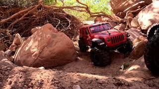 RC Trail Run Red Canyon Overlook Axial SCX10 Axial capra Moab Utah