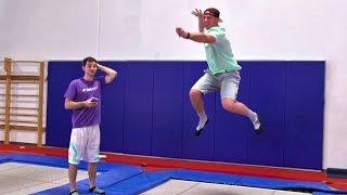 Trampoline Charades Battle  Dude Perfect