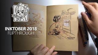 Inktober 2018 flipthrough