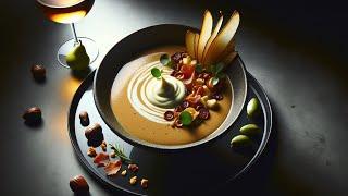 Fine dining CHESTNUTS SOUP recipe  Christmas Dinner Ideas