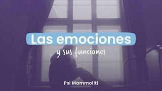 Las EMOCIONES y sus funciones ¿Por qué es tan importante conocerlas?  Psi Mammoliti