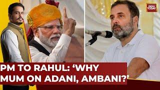 Modi Invokes Ambani Adani in Poll Season PM Plays Reverse Uno Card On Rahul  India Today