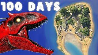 I Spent 100 Days on a Deserted Island in Ark