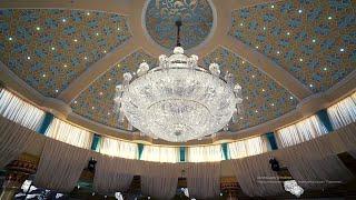 Gorgeous banquet hall. Rich wedding. Wedding in Dagestan.