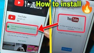 Your device isnt compatible with this version YouTube  How To Install YouTube on 4.4.4.5.1 2024