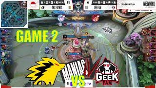 GAME 2 ONIC ESPORT VS GEEK FAM..MIYA CW SAVAGE  MPL SEASON 9 INDONESIA