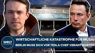 STROMAUSFALL BEI TESLA Elon Musk kommt zur Gigafabrik Berliner Behörden in Erklärungsnot