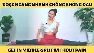  Middle splits  How to get into middle splits WITHOUT PAIN  Get middle split fast