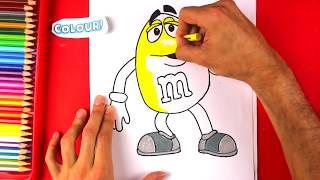 How to Draw M&Ms - Yellow M&M