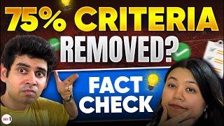 JEE 2025 - 75% Criteria Removed?  Fact Check #jee1