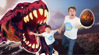 Lava Baby T rex Egg Hunt  Educational Dinosaur Videos for Kids