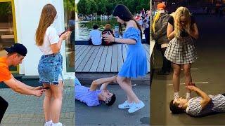 HOT girls photos best reactions funny pranks by Russian prank boy Qylek