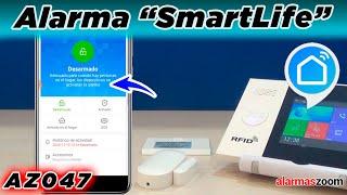  Review alarma para casa WiFi + GSM APP Smart Life APP compatible domotica Tuya Configuracion APP