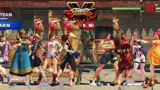 Street Fighter V AE JuriKolinCammyChun LiKarin vs R.MikaLauraMenatIbukiPoison PC Mod