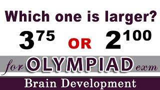 Which one is larger? #olympiad series  Arindam  Brain Development