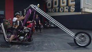 Longest Custom Chopper Motorcycles in Japan