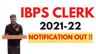 IBPS CLERK 2022  Notification Out 