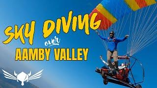 Skydiving BASE jumping in Aamby Valley from Paramotors - FPV Chase - ft Udit Thapar @FlyingSID