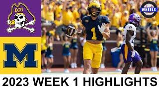 #2 Michigan vs East Carolina Highlights  College Football Week 1  2023 College Football Highlights