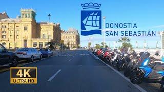 DRIVING SAN SEBASTIAN Donostia Gipuzkoa Basque Country SPAIN I 4K 60fps