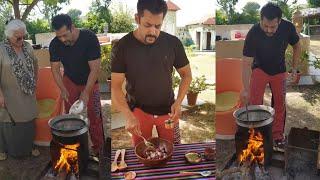 Salman Khan cooking Delicious Iftaar for Iftar Party and Eid ul-Fitr at his Farmhouse Celebrate Eid