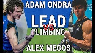 Adam Ondra vs Alex Megos  Lead Climbing Technique Comparison  Hachioji 2019  Chamonix 2019