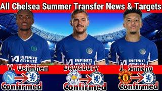 See TOP 5 CHELSEA Confirmed Latest Summer TRANSFER News & Rumors Transfer Targets 2024 With OSIMHEN