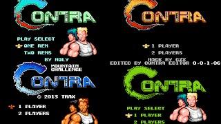 Contra - Оne level hacks Part 1 game NES