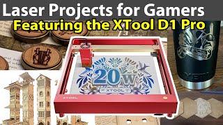 Laser Projects for Gamers Featuring the XTool D1 Pro