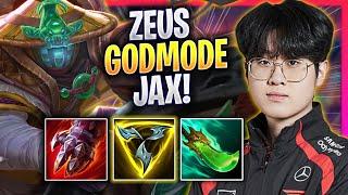 ZEUS LITERALLY GOD MODE WITH JAX - T1 Zeus Plays Jax TOP vs Kennen  Season 2024