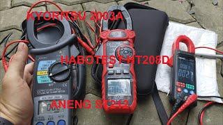 Ampe kìm DC nào tốt  So sánh ampe kiềm DC kyoritsu 2003A habotest ht208D Aneng st212