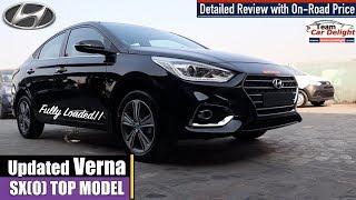 Hyundai Verna SXO 2019 Detailed Review with On Road PriceFeatures and Interior  Verna Top Model