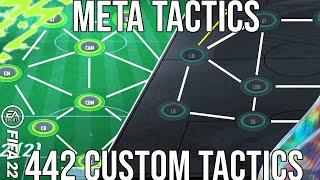 FIFA 22 - The BEST 442 Custom Tactics Right Now TACTICS