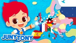 *NEW* World Capital Song 2  Explore World Songs for Kids  Kindergarten Song  JunyTony