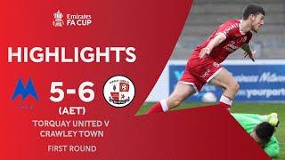 ELEVEN Goal Comeback Thriller  Torquay United 5-6 Crawley Town AET  Emirates FA Cup 2020-21