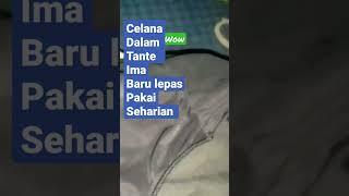 celana dalam Tante ima baru lepas pakai seharian