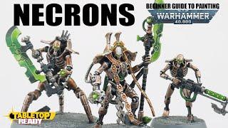 How to Paint Necrons  Getting started with Warhammer 40k and painting your First Miniatures