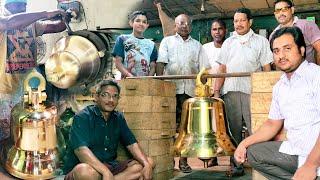 Temple Bells Making Industry  Church Bell Making Process  Bronze Bell Making Bronze Metal Casting