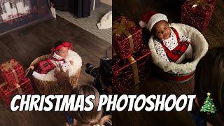 Baby’s First Christmas PhotoshootShe hates the camera