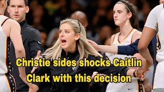 Caitlin Clark makes stunning admission about her Indiana Fever coach Christie sides